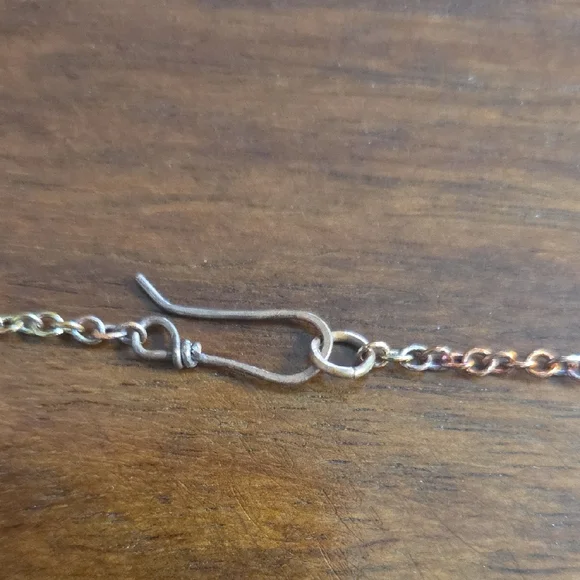 Elegant Flame Painted Multi Color Circle Pendant Necklace and Earring Set - Picture 6 of 8